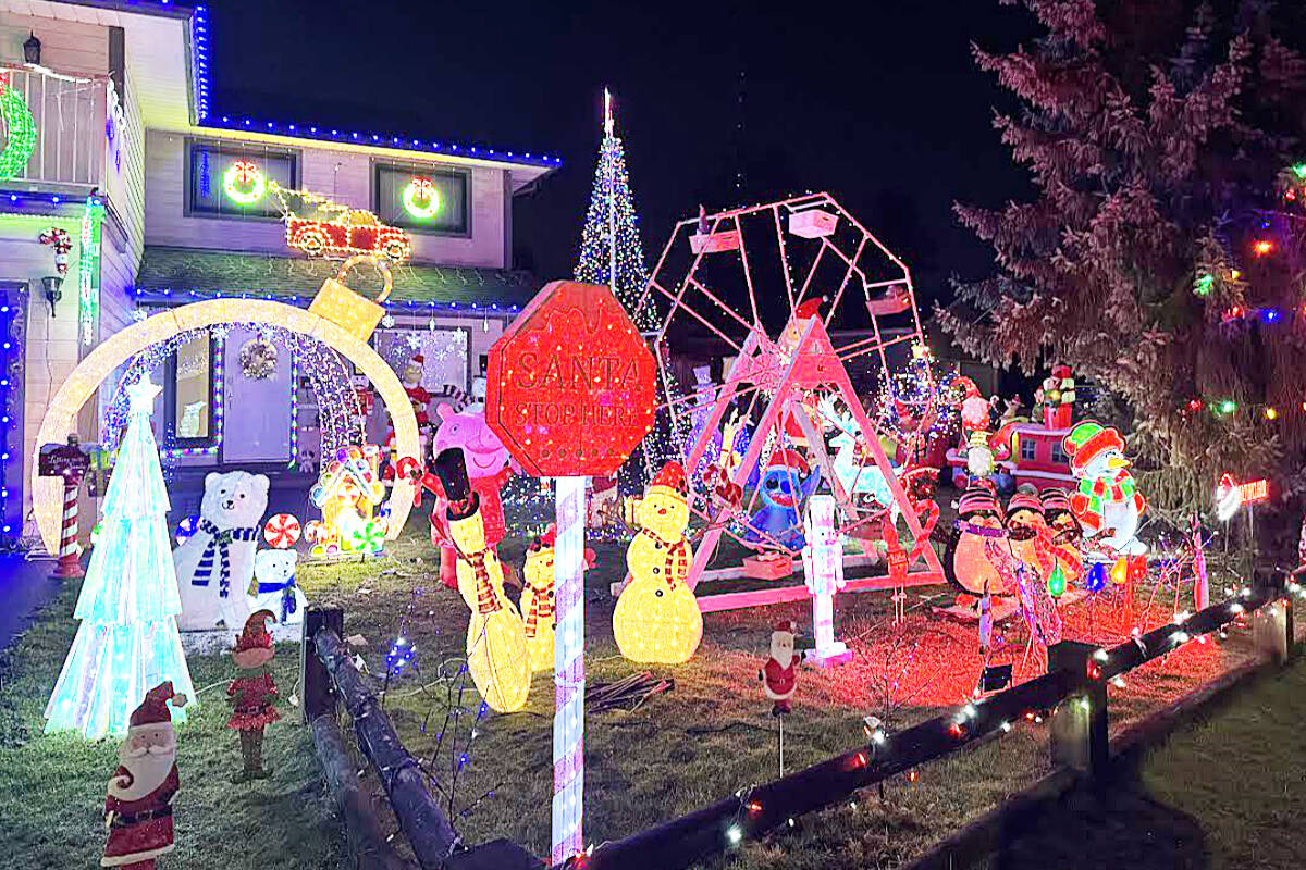 Christmas light displays popping up in Maple Ridge, Pitt Meadows