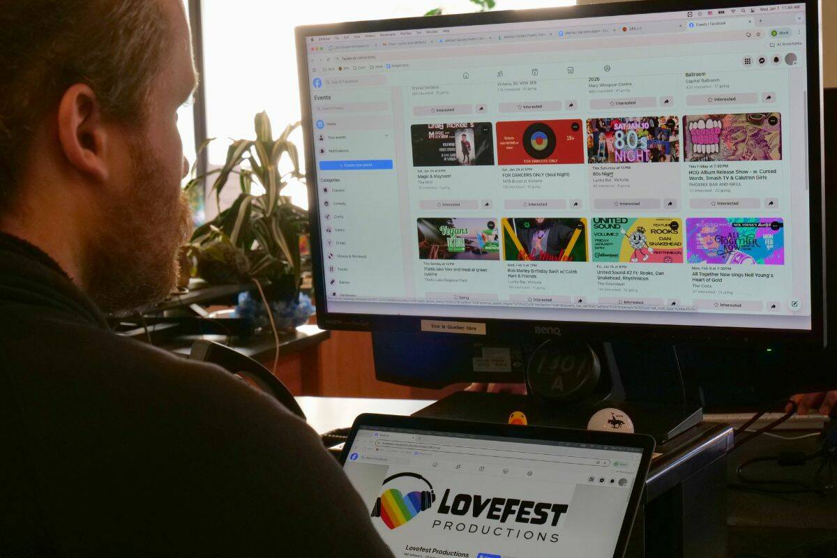 B . C . promoters say Facebook link - limiting would add major marketing hurdle